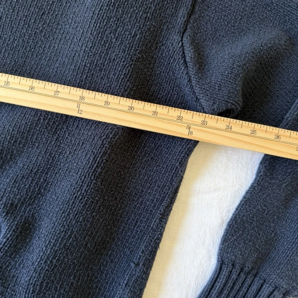 Vintage 90's Polo Ralph Lauren Knit Sweater XXL Navy Blue Red‎ Pony 100% Cotton